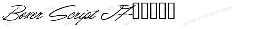 Boxer Script JF字体转换